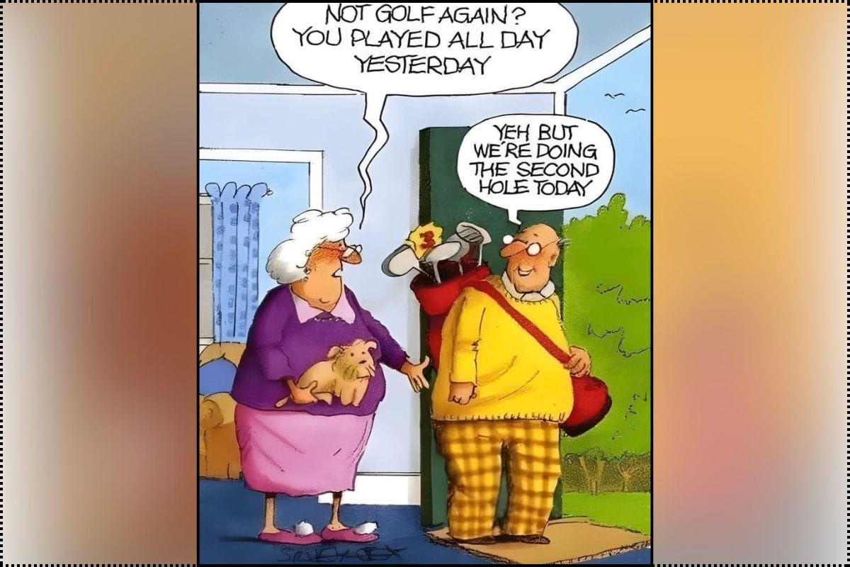 Hilarious Old Couple Cartoons
